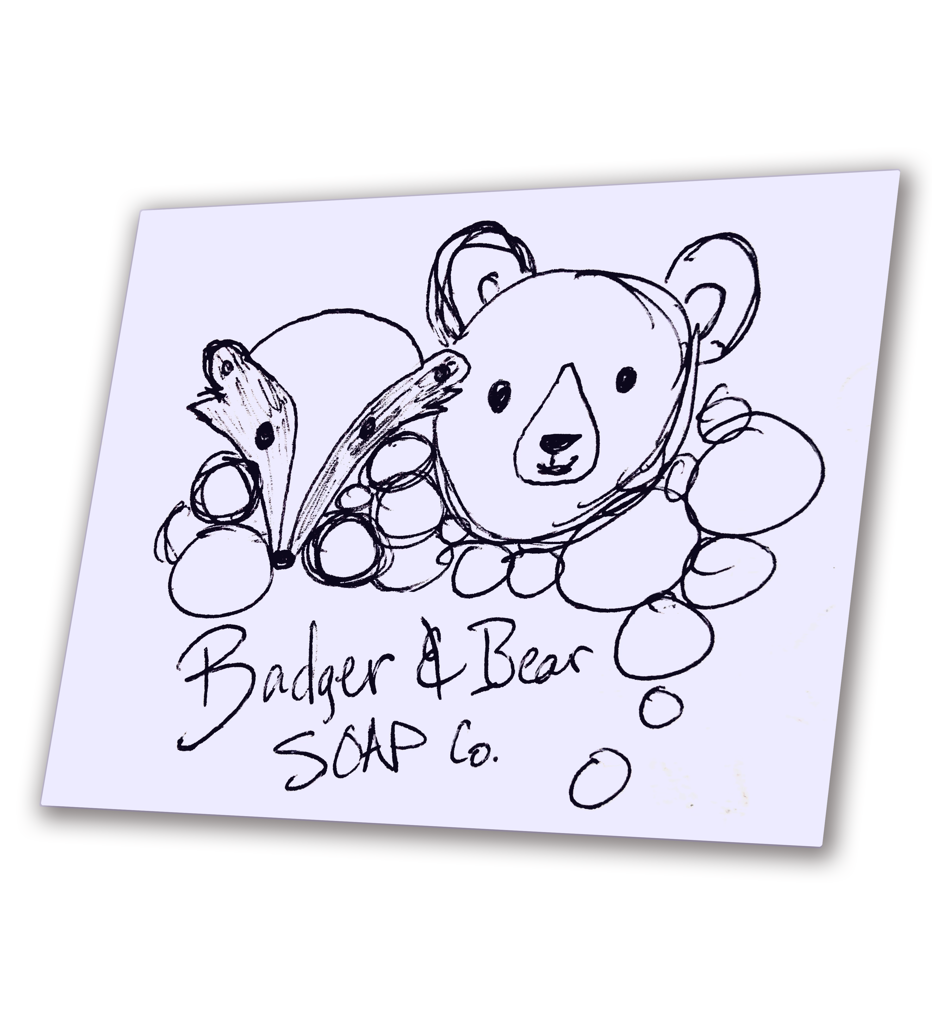 badger and bear soap co sketch